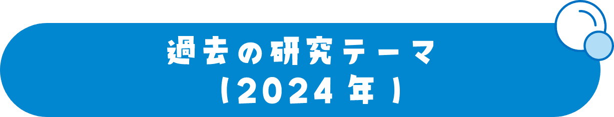 過去の研究テーマ【2024年】